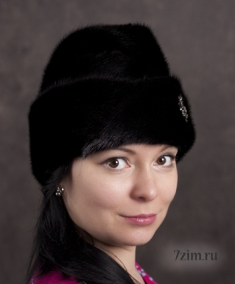 Пилотка из меха норки Люкс Пилотка из меха норки Люкс