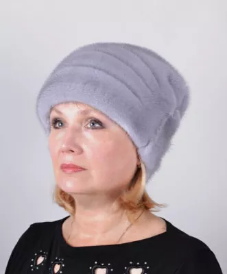 Купить женские шапки из меха норки по низкой цене в интернет-магазине Семь Зим в Новосибирске